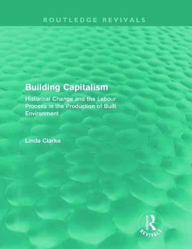 Building Capitalism (Routledge Revivals)