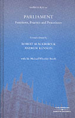 Griffith & Ryle Parliament: Functions, Practice and Procedures