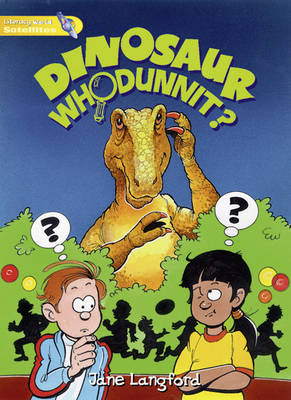 Literacy World Satellites Fict Stg 1 Guided Reading Cards Dinosaur Whodunnit Frwrk 6PK