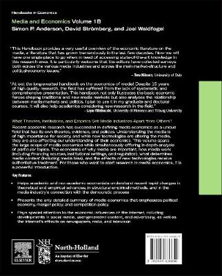 Handbook of Media Economics, vol 1B Volume 1B