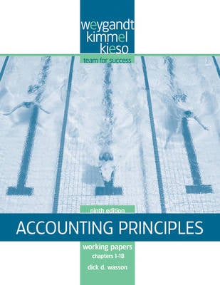 Accounting Principles: Working Papers Chapters 1-18