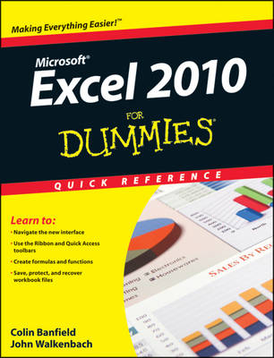 Excel 2010 For Dummies Quick Reference