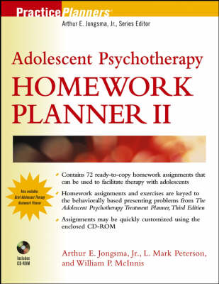 Adolescent Psychotherapy Homework Planner