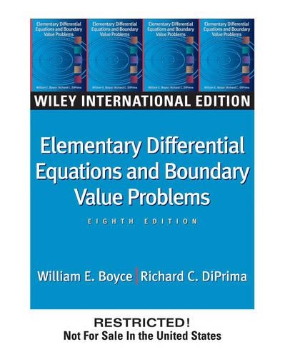 Elementary Differential Equations and Boundary Value Problems