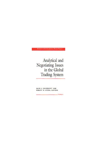 Analytical and Negotiating Issues in the Global Trading System