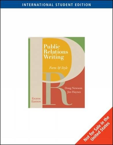 Public Relations Writing