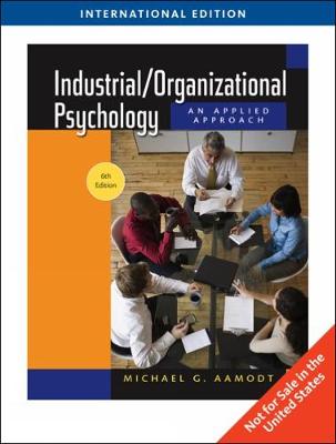 Industrial/Organizational Psychology