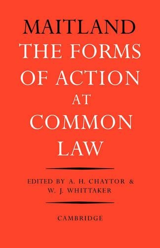 The Forms of Action at Common Law