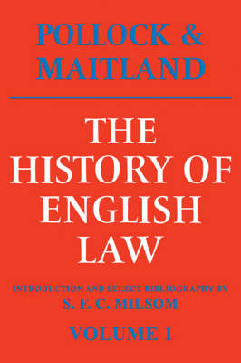 The History of English Law: Volume 1