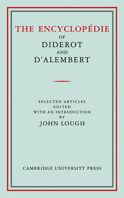 The Encyclopédie of Diderot and D'Alembert