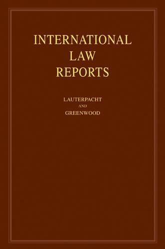 International Law Reports: Volume 139