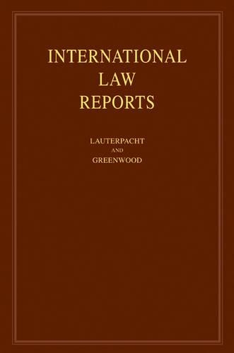 International Law Reports: Volume 138