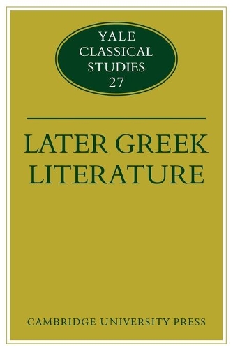 Later Greek Literature