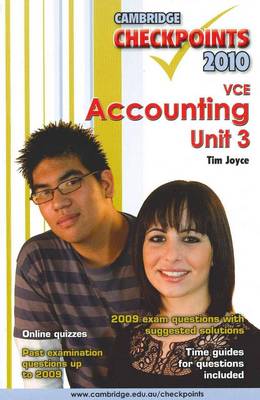 Cambridge Checkpoints VCE Accounting Unit 3 2010 2010: Unit 3
