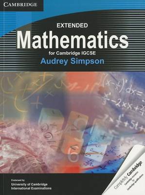 Cambridge International IGCSE: Extended Mathematics for Cambridge IGCSE