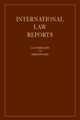 International Law Reports: Volume 140