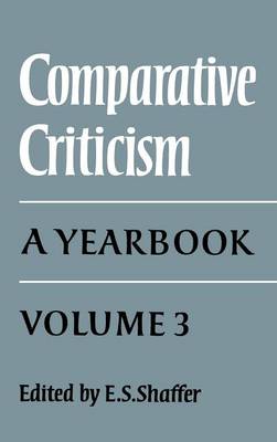 Comparative Criticism: Volume 3