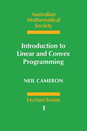 Introduction to Linear and Convex Programming