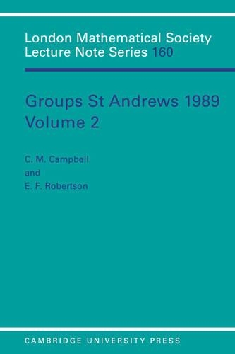 Groups St Andrews 1989: Volume 2