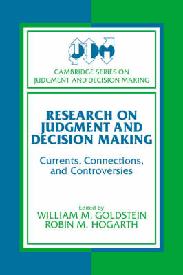 Research on Judgment and Decision Making