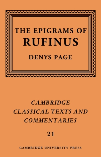Rufinus: The Epigrams of Rufinus