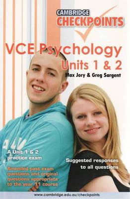 Cambridge Checkpoints VCE Psychology Units 1 and 2: Units 1&2