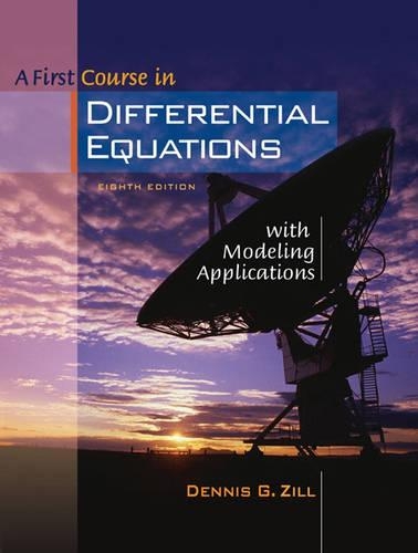 First Course in Differential Equations with Modeling Applications