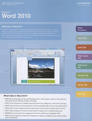 Microsoft Word 2010 Coursenotes