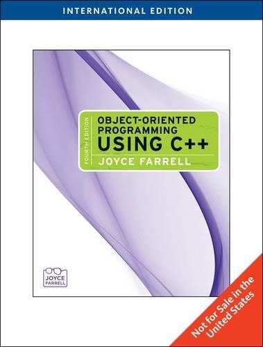 Object-Oriented Programming Using C++