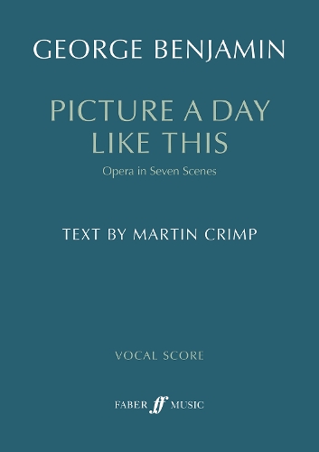 Picture a day like this (Vocal Score)
