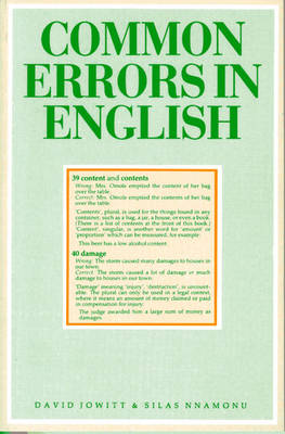 Common Errors in English