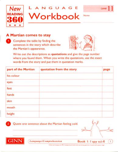 New Reading 360 Language Workbook 11