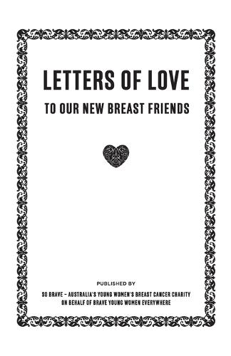 Letters of Love - to our new breast friends