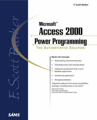 F.Scott Barker's Microsoft Access 2000 Power Programming