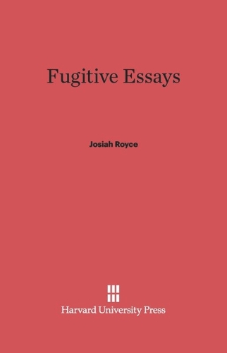 Fugitive Essays
