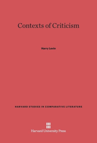 Contexts of Criticism