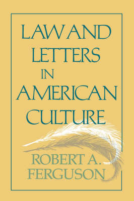Laws and Letters in American Culture