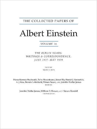 The Collected Papers of Albert Einstein, Volume 16 (Translation Supplement)