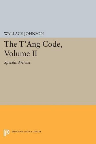 The T'ang Code, Volume II