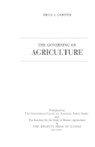 The Governing of Agriculture