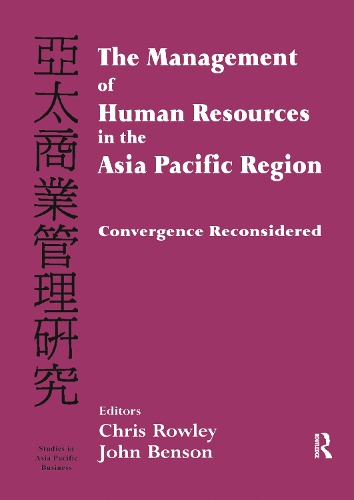 The Management of Human Resources in the Asia Pacific Region