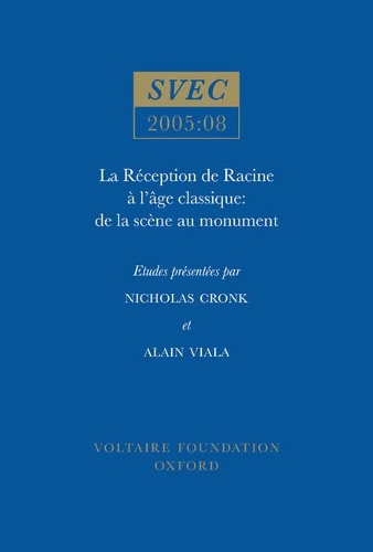 La Réception de Racine à l'Age classique