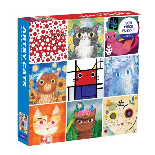 Image of Artsy Cats 500 Piece Family Puzzle