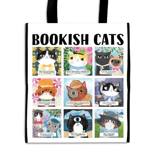 Image of Bookish Cats Reusable Shopping Bag