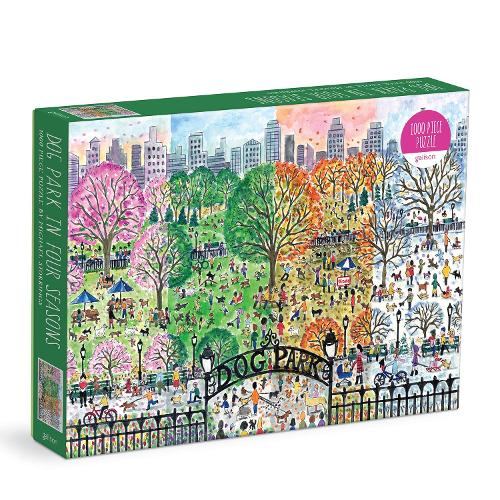 Image of Michael Storrings Dog Park in Four Seasons 1000 Piece Puzzle