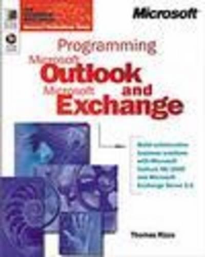 Programming Microsoft Outlook and Microsoft Exchange