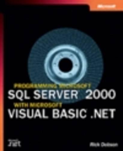 Programming SQL Server 2000 with Visual Basic.NET