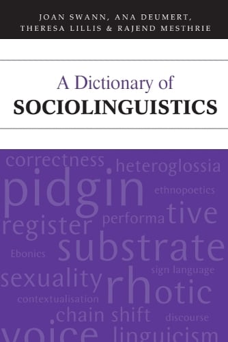 A Dictionary of Sociolinguistics
