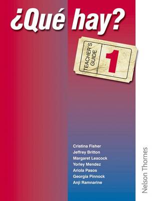 ?Que Hay? Teacher's Guide 1