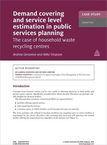 Case Study: Demand Covering and Service Level Estimation in Public Services Planning